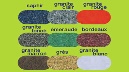 palette couleurs poubelles twist avec effet pierre poubelles POP