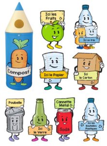 poubelles crayon barrierres et compagnie