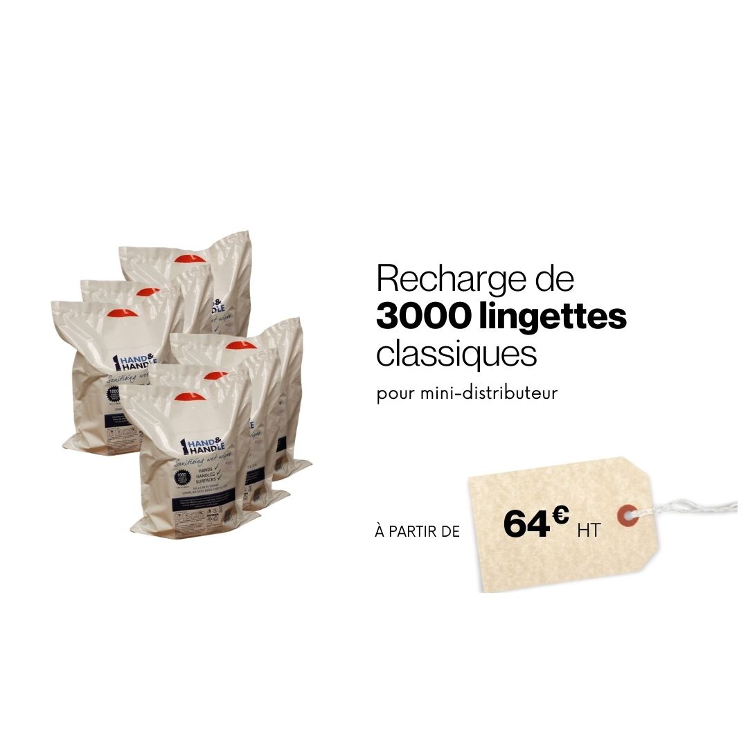 recharge de lingettes biodégrables PF (4) Recharge de lingettes biodégradables pour petit distributeur