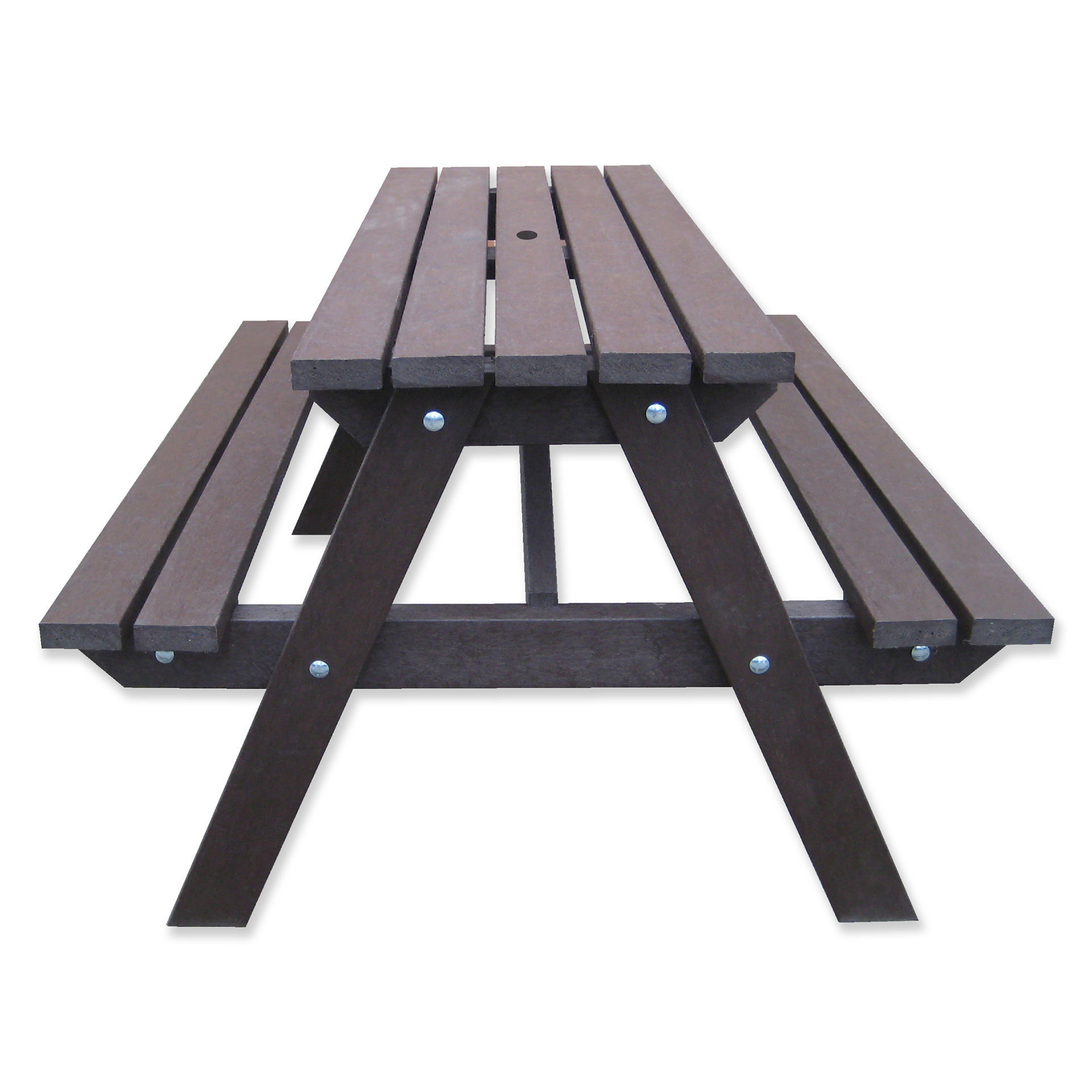 Table de jardin avec 2 bancs Plastique Anthracit…