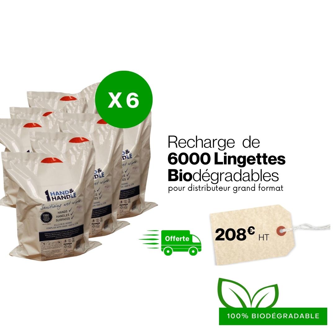 Recharge 6000 lingettes biodégradables